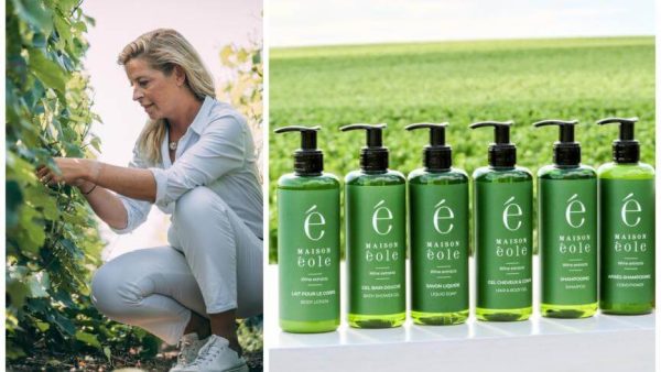Shampoing, gel douche, savon créés à partir des vignes du Chant d’Eole à Quévy : ils seront même distribués dans les chambres d’hôtels !